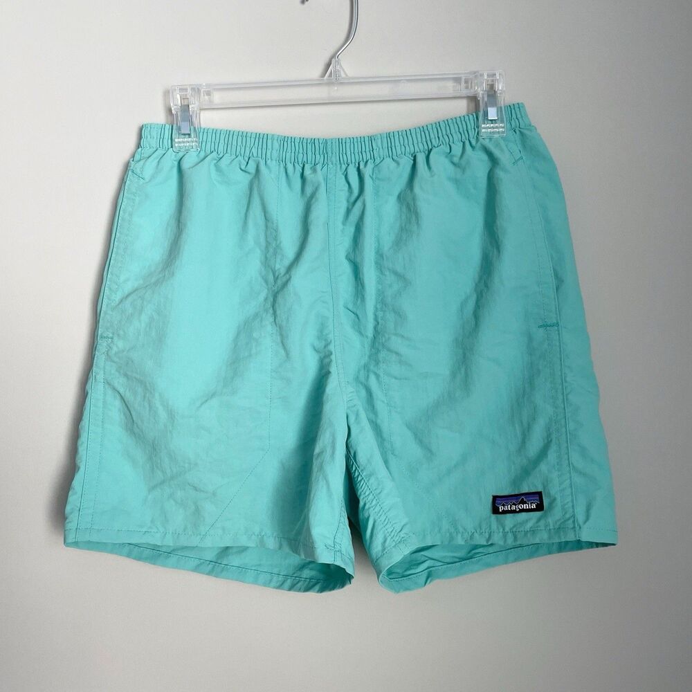 Patagonia Size S Baggies Men’s Aqua 4.5” Inseam Swim Shorts Lined Trunks